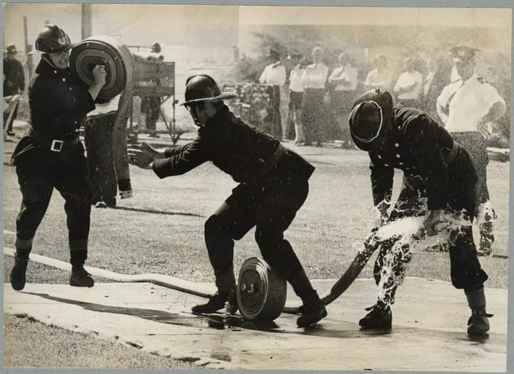 Kaiapoi Volunteer Fire Brigade Competition Team, c.1973