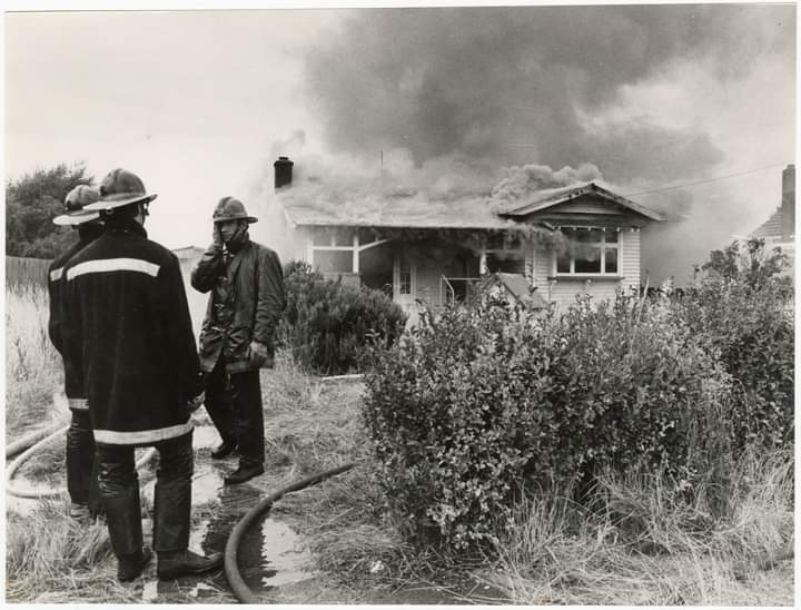 Training, Kaiapoi Volunteer Fire Brigade, date unknown.