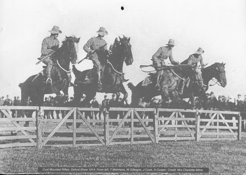 Cust Mounted Rifles, Oxford Show, c.1914