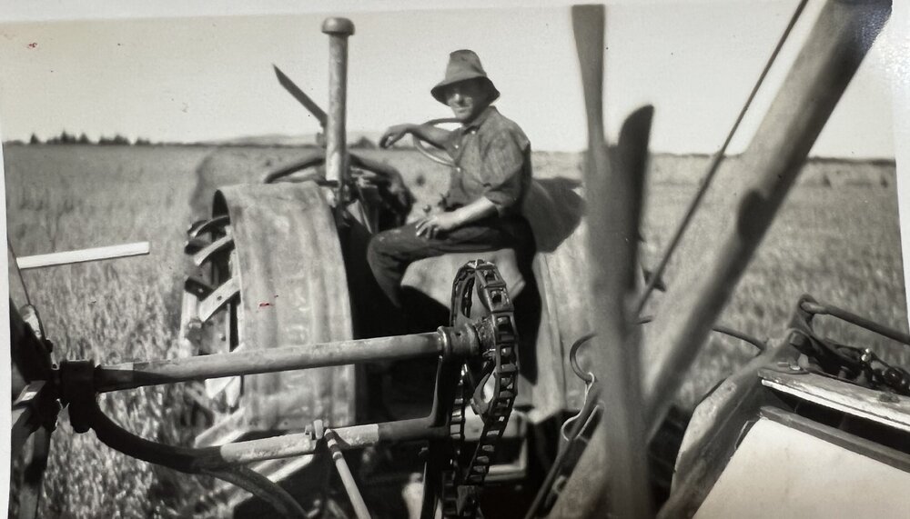 Bill McGarva ploughing Glentui