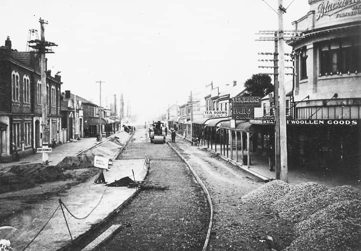 Road upgrade in Kaiapoi, c.1930