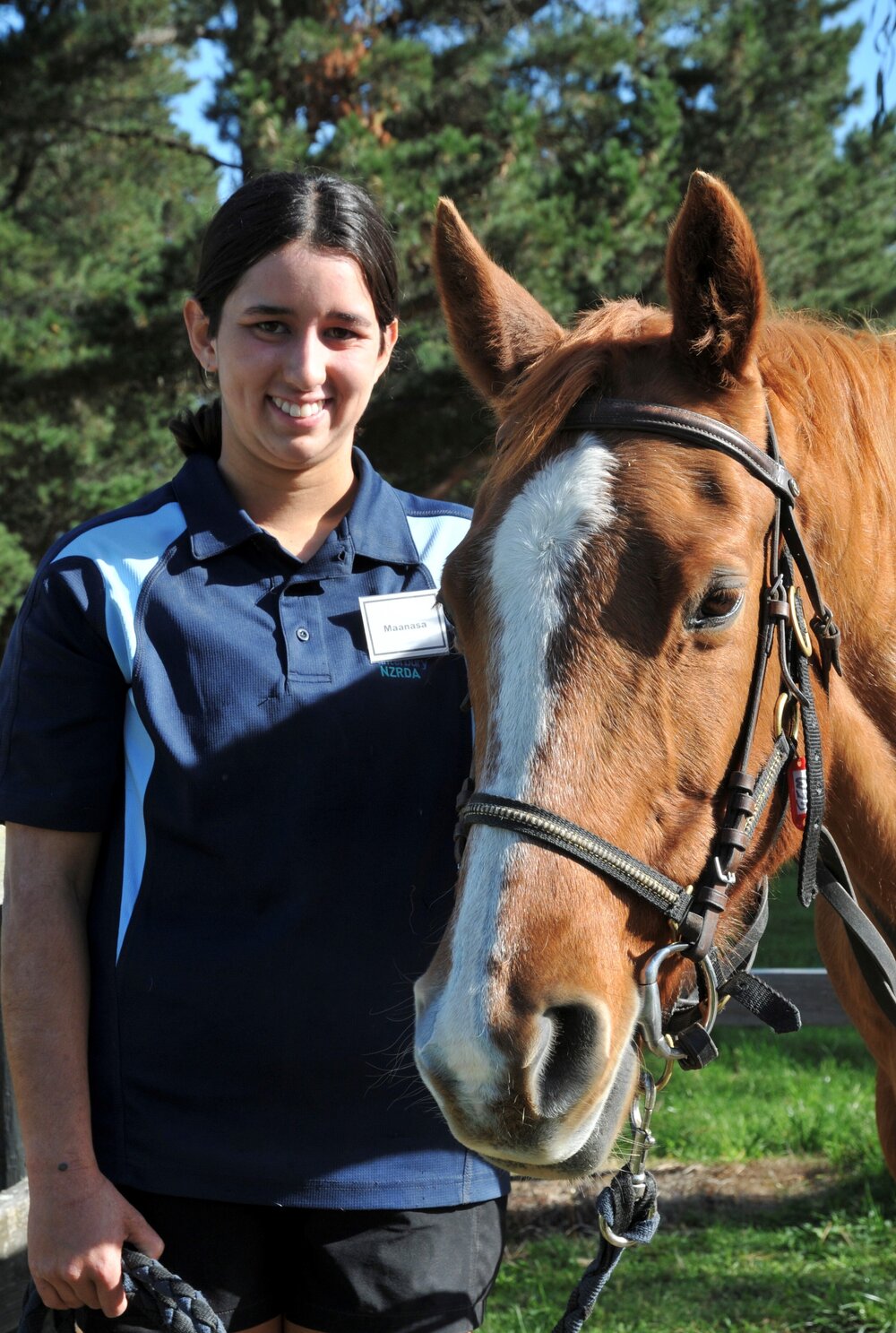 Maanasa Dasari, horse lover, North Canterbury Riding for the Disabled volunteer, outdoors lover and mountain bike rider. 2026
