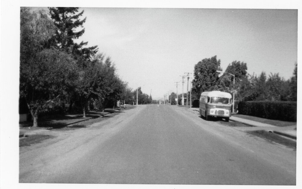 West Belt, Rangiora, looking south, 1985