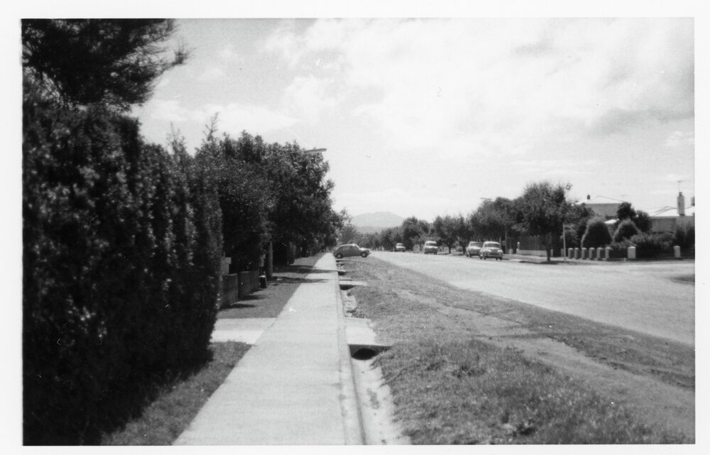 West Belt, Rangiora looking north, 1985