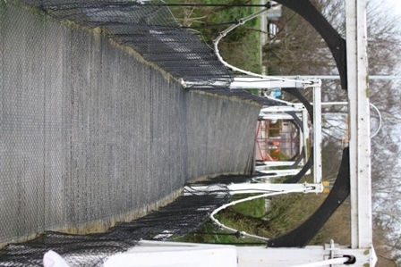 Mandeville footbridge, earthquake damage - Kaiapoi