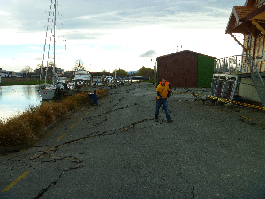 Kaiapoi information centre and port - earthquake damage