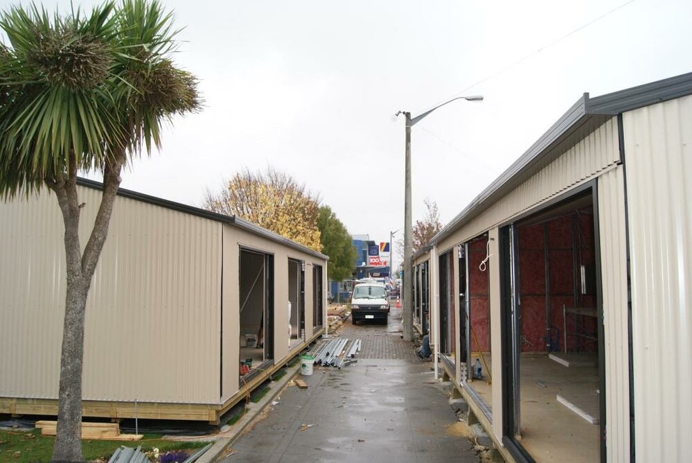 High Street temporary shops going up - Rangiora