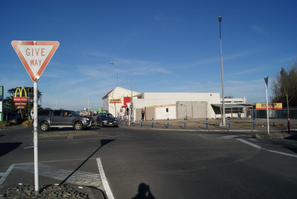 Site of Kaiapoi Cycles May 2012