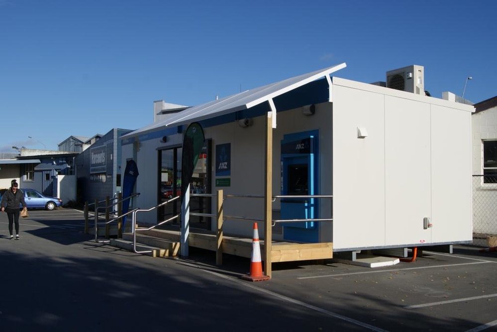Temporary bank in Kaiapoi