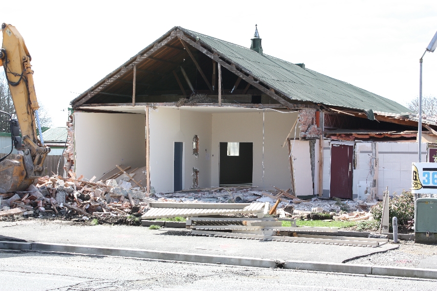 Quake damage - Kaiapoi town centre