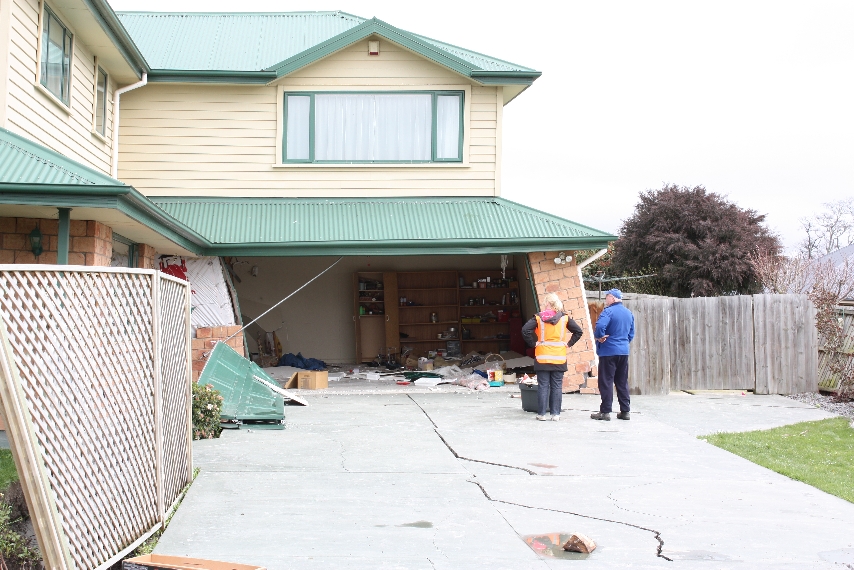 House damage - Courtenay Drive area