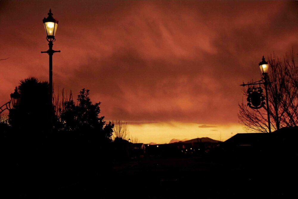 Kingsbury Avenue morning sky