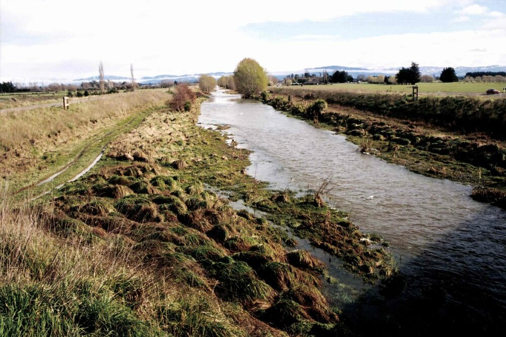 Main Drain one week after flood