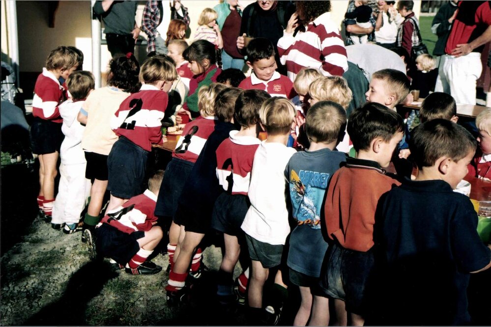 Junior rugby players