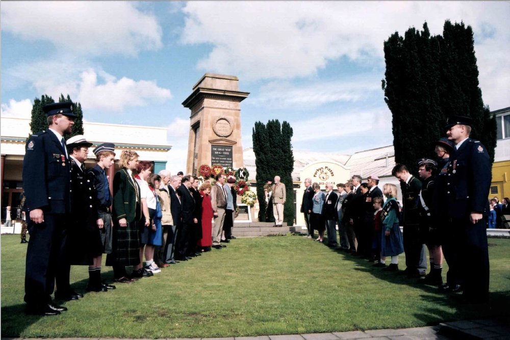 Wreath Bearers at Rangiora Cenotaph