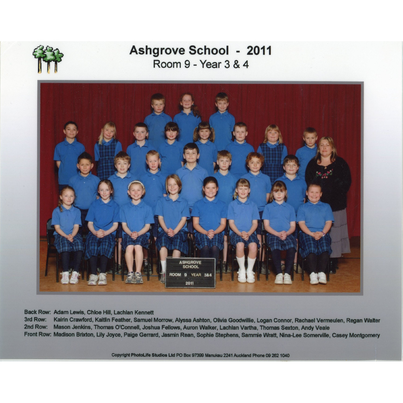 Ashgrove School 2011, Room 9 Year 3 & 4