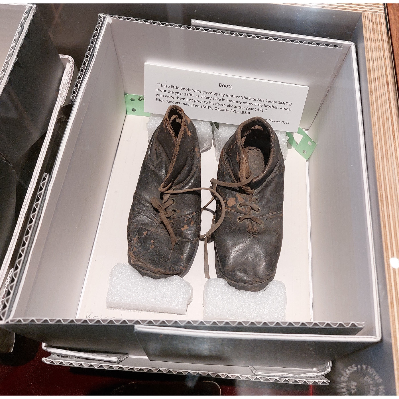 "Boots" exhibit, Kaiapoi Museum