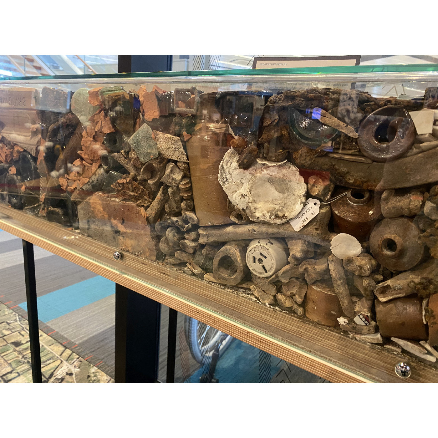 "Excavation display" exhibit, Kaiapoi Museum