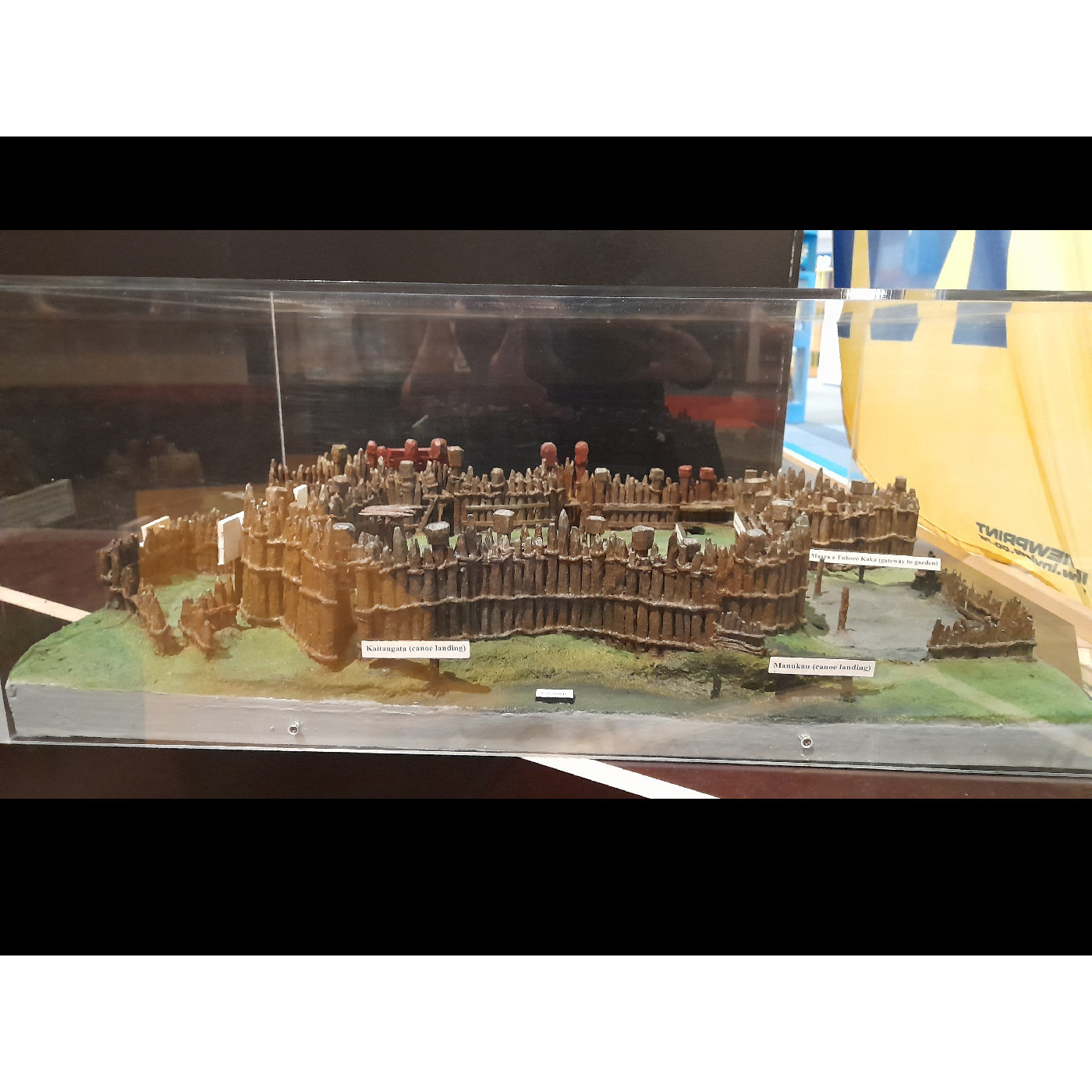 "Kaiapoi Pa" exhibit, Kaiapoi Museum