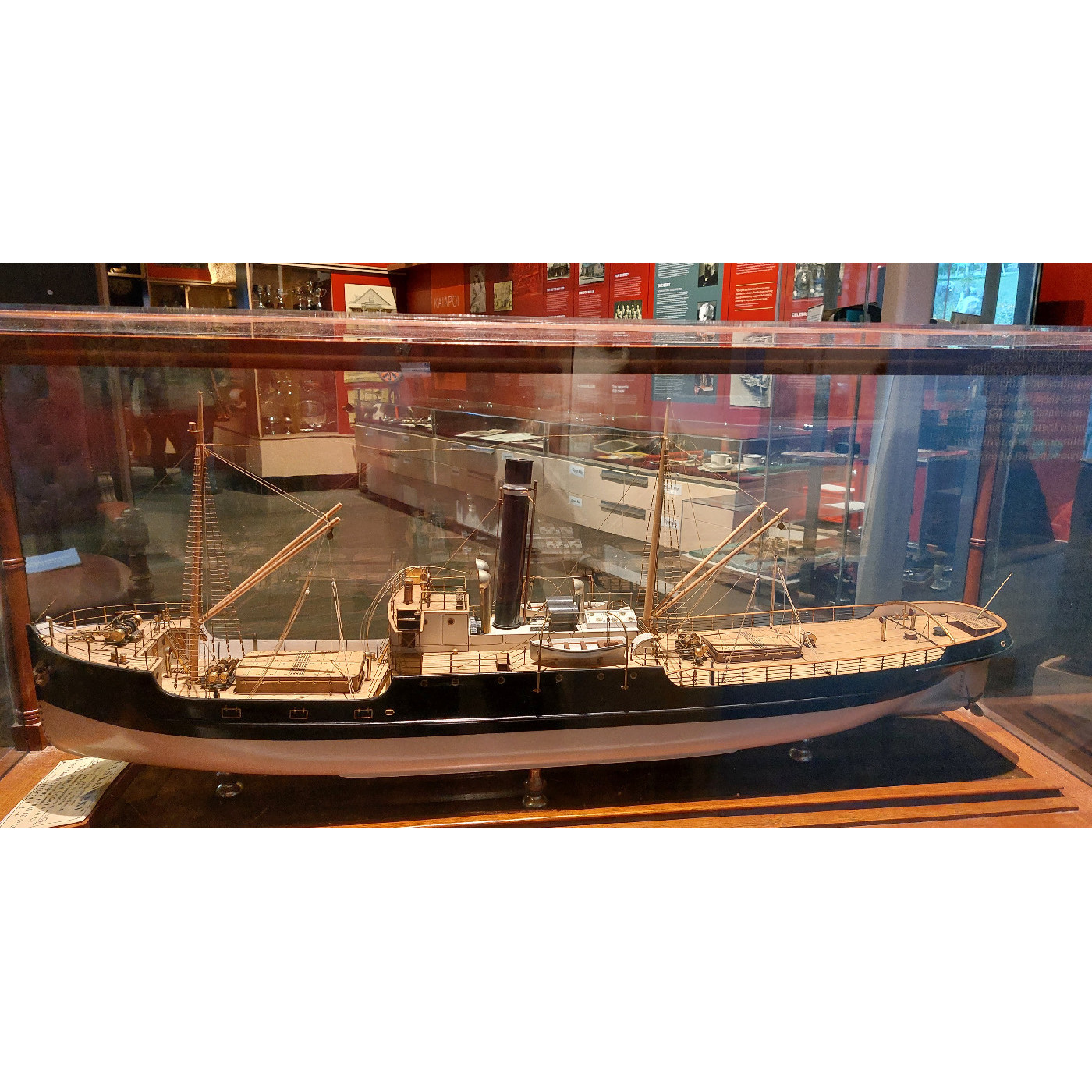 ""T.S.S."Kairaiki" exhibit, Kaiapoi Museum