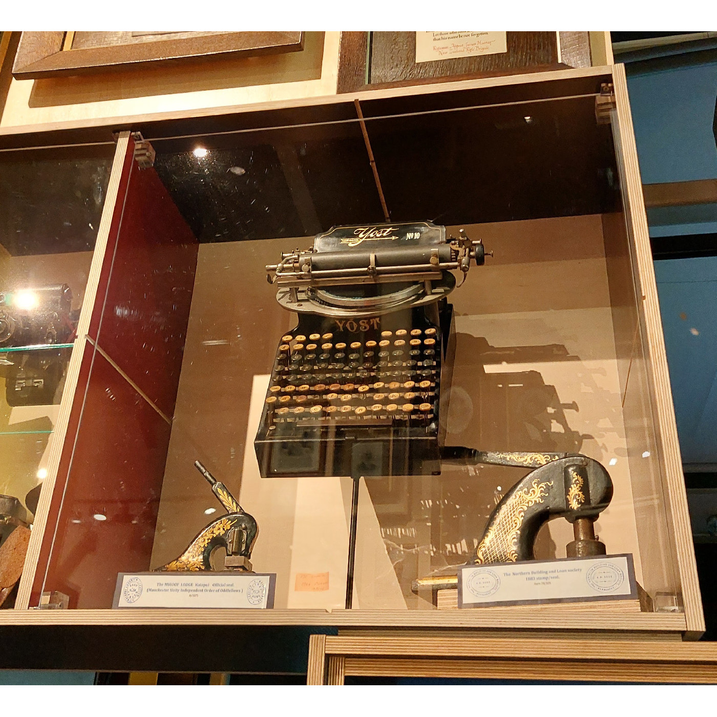 Yost No. 10 typewriter, Kaiapoi Museum