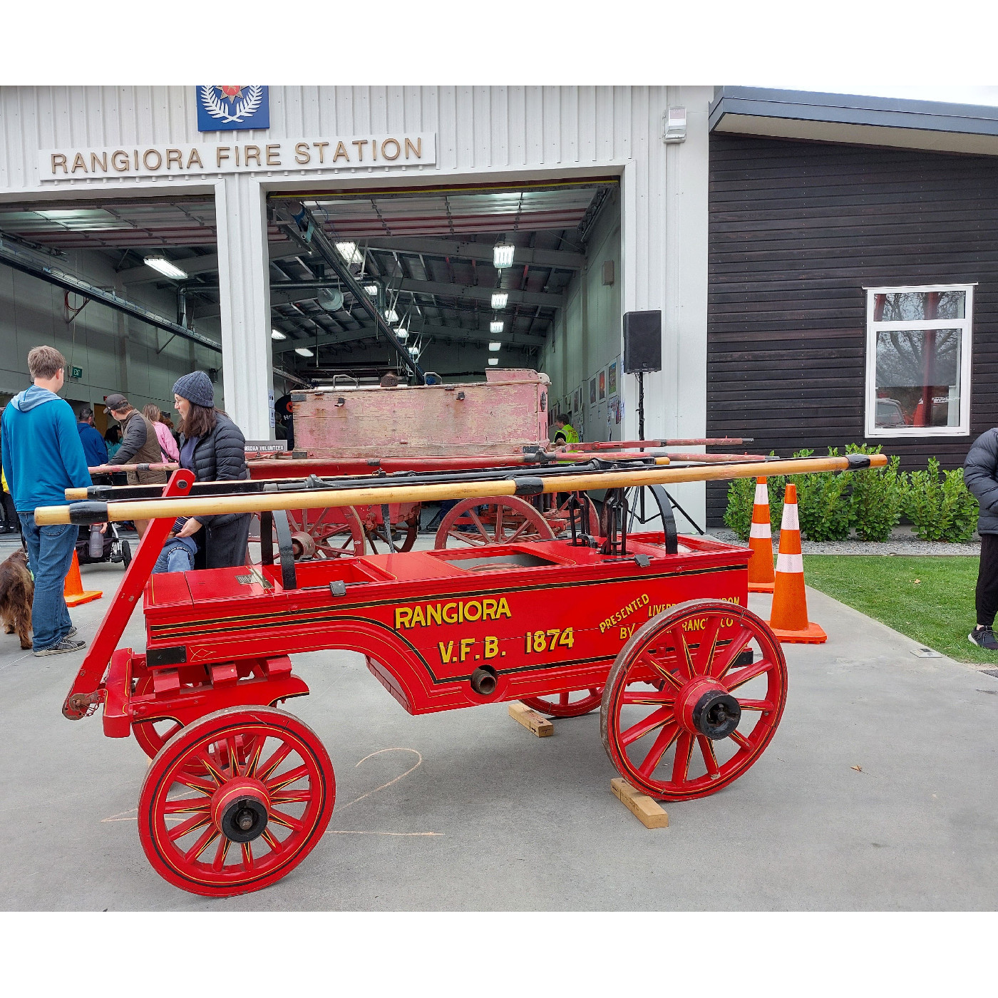 An early fire ladder truck, 2 June 2024