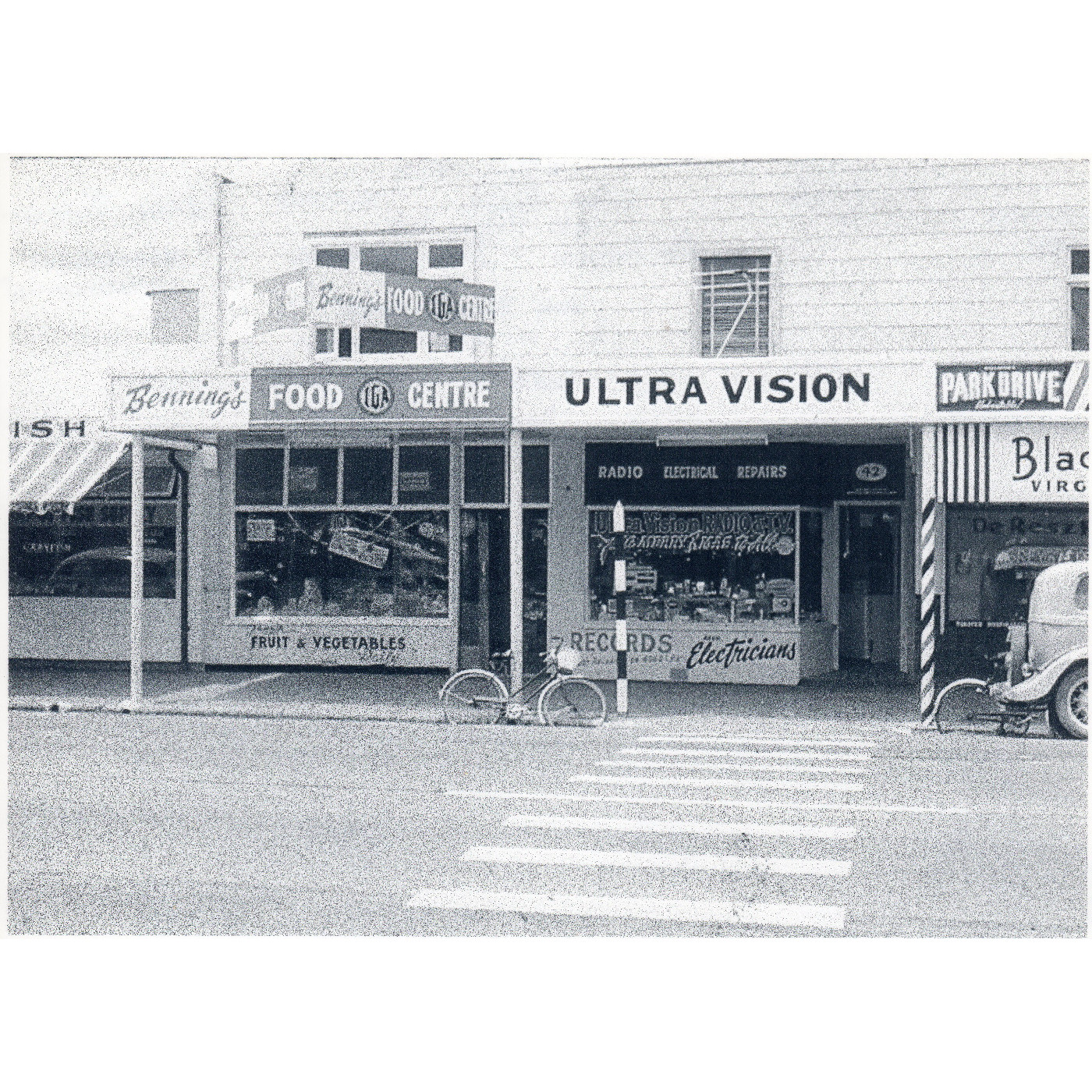 Benning's IGA Food Centre and Ultra Vision Radio and TV High Street, Kaiapoi