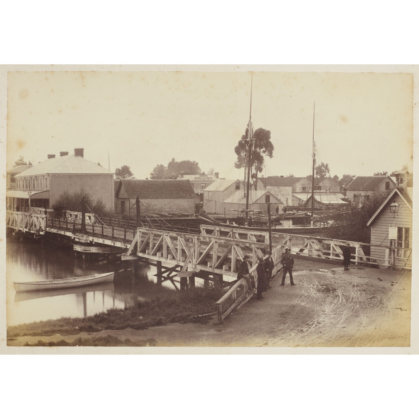 Kaiapoi Bridge, Kaiapoi, c.1880