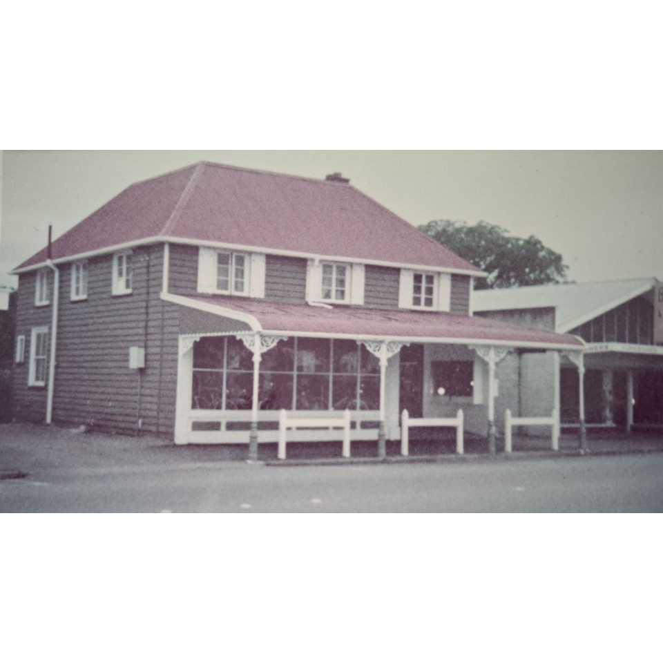 Hunnibell's building, High Street, Rangiora taken in the 1980s