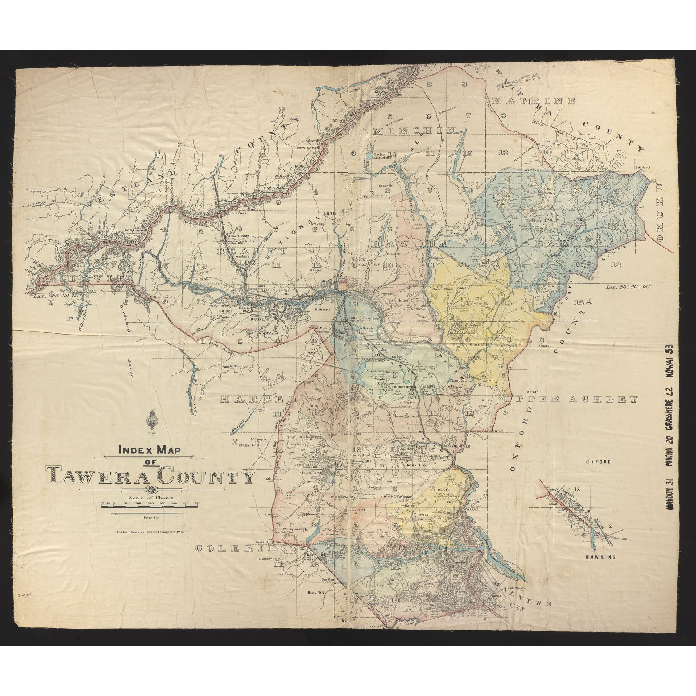 Index Map of Tawera County
