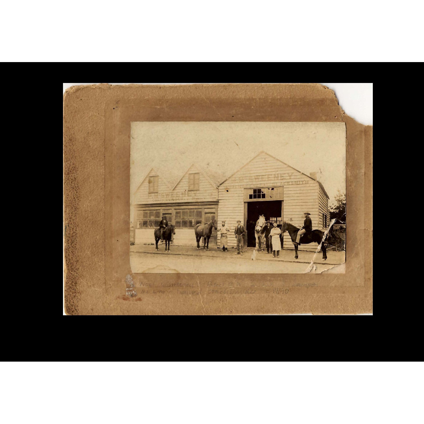 P. McSweeney, Coachbuilder and M. McSweeney, Blacksmith, Kaiapoi c.1870