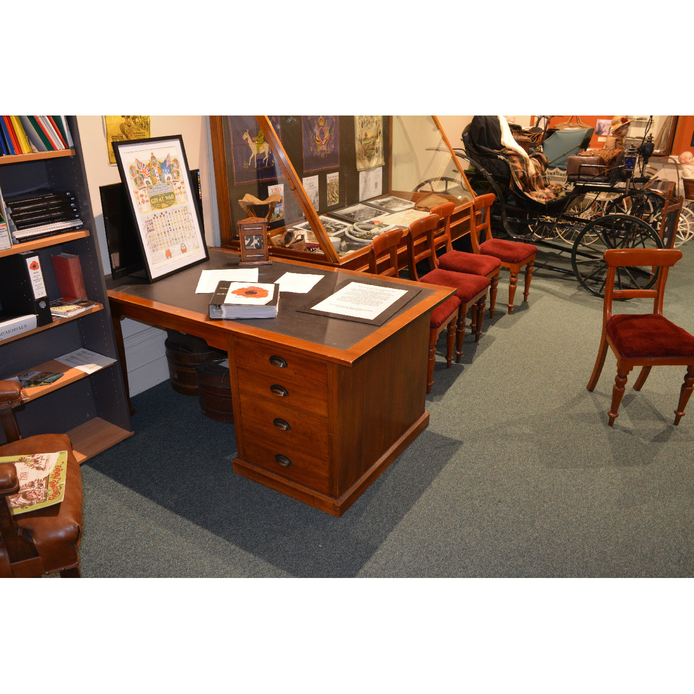 Desk belonging to Major General Sir Howard Kippenberger at the Rangiora Museum