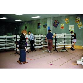 Setting up the temporary Rangiora Public Library, May 30 1996