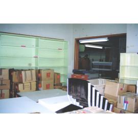 Rangiora Public Library packed up for relocation to temporary space, 30 May 1996