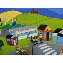 Safe Community mural Waimakariri schools - Kaiapoi Library