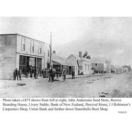 High Street, Rangiora, c.1875