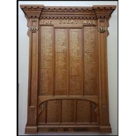 Roll of Honour, Trevor Inch Memorial Library, Rangiora