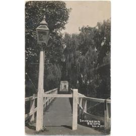 Suspension bridge, Kaiapoi