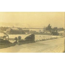 West Oxford Station in the snow, Oxford, c.1918