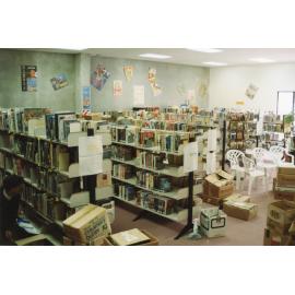 The temporary Rangiora Public Library on Alfred Street, 4 June 1996