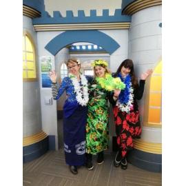 Staff dressed up for Samoan Language Week at the Trevor Inch Memorial Library, c. 2021