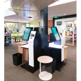 New kiosks installed in the Trevor Inch Memorial Library, 24 January 2023