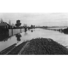 Flooding of Cam Road, Kaiapoi - May 1923