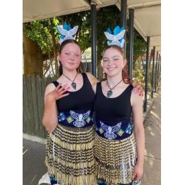 Chloe Green (left) year 10 student at Kaiapoi High School, with her sister Talula Green, 2025 