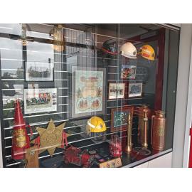 Display cases, Kaiapoi Volunteer Fire Brigade