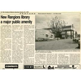 New Rangiora Library, a major public amenity 