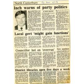 District Libraries open five days a week 