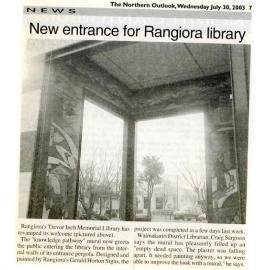 New entrance for Rangiora library 