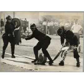 Kaiapoi Volunteer Fire Brigade Competition Team, c.1973