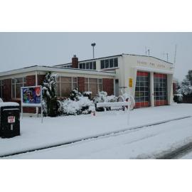 Snowfall at Kaiapoi Fire Station, c.2011